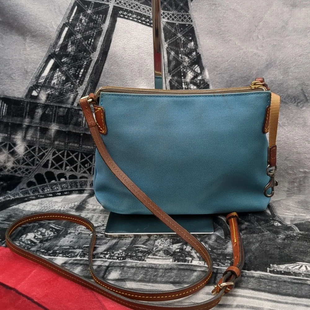 Dooney & Bourke Blue Canvas Crossbody Bag